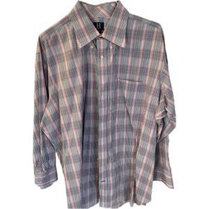 Hilfiger plaid button down, 17.5.